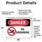 Signmission No Swimming, 18 in W x Rectangle, Vinyl Decal OS-2PACK-DS-D-1218-L-1709 - alternate 5